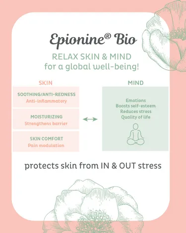 Concept : Epionine® Bio relaxes skin & mind for global well-being