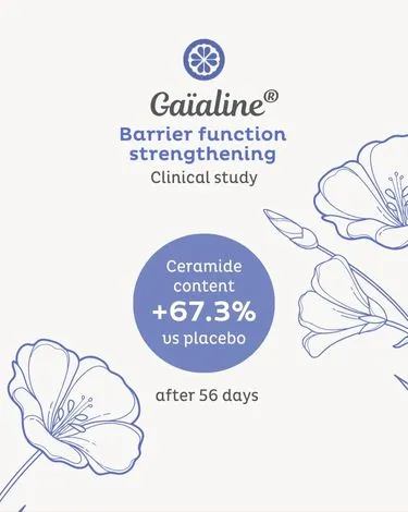 Skin Clinical tests : GAÏALINE strengthens the barrier function by boosting ceramides